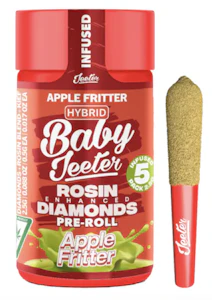 Jeeter - Apple Fritter (H) | 5pc Infused Rosin Pre-roll Pack | Baby Jeeter