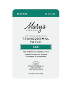 Restore CBD Patch | 20mg | Marys Medicinals