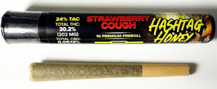Hashtag Honey - Hashtag Honey - Strawberry Cough - 1g Preroll