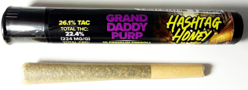 Hashtag Honey - Grand Daddy Purp - 1g Preroll