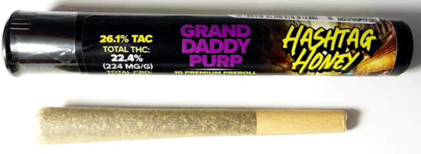 HASHTAG HONEY - Hashtag Honey - Grand Daddy Purp - 1g Preroll