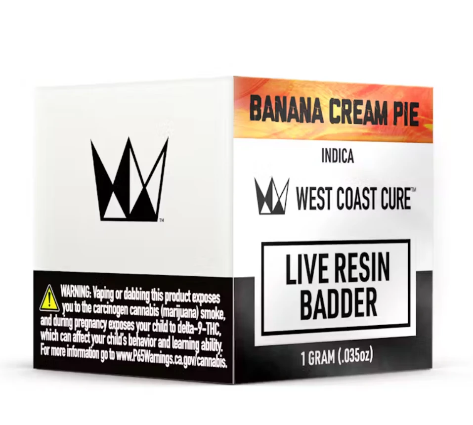 West Coast Cure - West Coast Cure Bananas Cream Pie Live Resin Badder Main Image