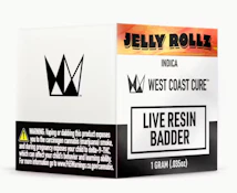 West Coast Cure Jelly Rollz 1g Live Resin Badder