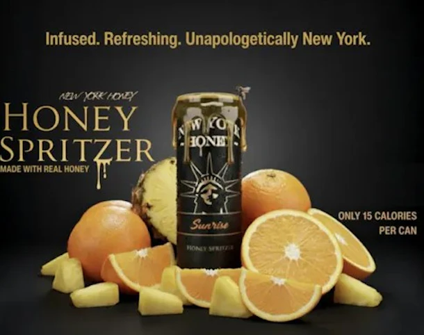 New York Honey - Sunrise - Orange Pineapple Honey Spritzer 10mg THC    Z0