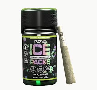 ROVE - ROVE 5PK Sour Lime Haze Rosin Infused Preroll Pack