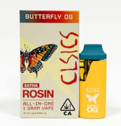 CLSICS - 1g Live Rosin AIO - Butterfly OG