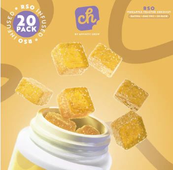AFFINITY - RSO Pineapple Toasted Coconut Gummies 00793 Main Image