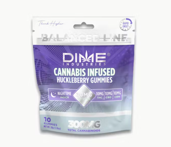 Dime Industries - Balanced Line Huckleberry "Evening" CBN Gummies