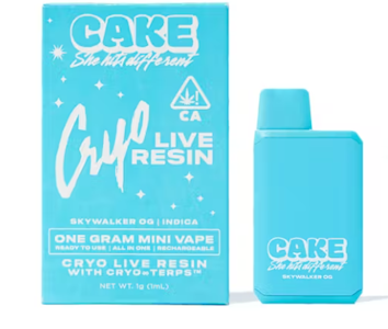 CAKE she hits different - Skywalker OG [I] AIO 1g Cryo Mini Live Resin Cake