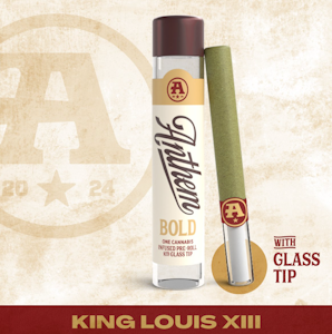 Anthem - King Louis XIII - 1G Glass Tip Infused Preroll