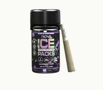 Rove - ROVE Blueberry Kush Ice Packs Rosin, Diamond, Hash Infused 5pk