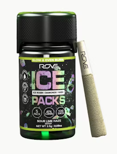 ROVE - ROVE Sour Lime Haze Ice Packs Rosin Diamond hash infused 5pk