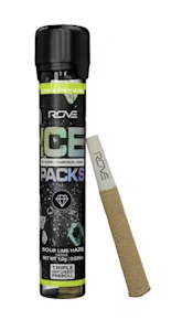 ROVE - Sour Lime Haze - Infused Ice Packs (Rosin, Hash, Diamonds) 1G Pre Roll