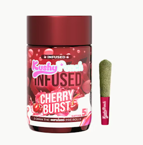 Kushy Punch - Kushy Punch 0.5g Infused Pre-Rolls Sativa Cherry Burst 5pck