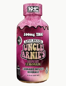 Uncle Arnie's - Uncle Arnie's Beverage 8oz 100% Live Resin Raspberry Lemonade 100mg