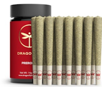 Dragonfly - Melted Strawberries - 14G Multipack Prerolls