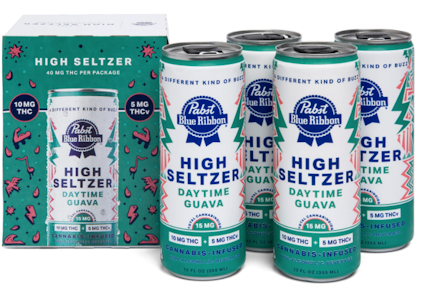 Pabst (PBR) - PABST | PBR - DAYTIME GUAVA | 10mg THC + 5mg THCv | 4pack