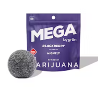 Grön - Mega - Blackberry - 1:1 - CBN:THC - 100mg - Edible