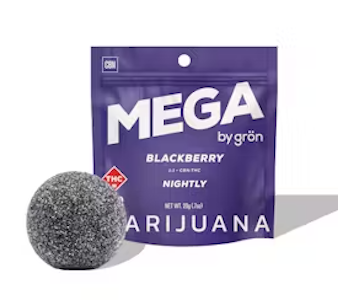 Grön - Grön - Mega - Blackberry - 1:1 - CBN:THC - 100mg - Edible
