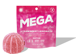 Grön - Mega - Strawberry Lemonade - 1:1 - CBC:THC - 100mg - Edible