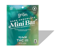 Grön - Dark Chocolate Mini Bar - 100mg - Edible