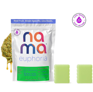 Nama - NAMA | Euphoria Live Resin Sour Apple Gummies | Chemdawg 91 | 2pk/100mg