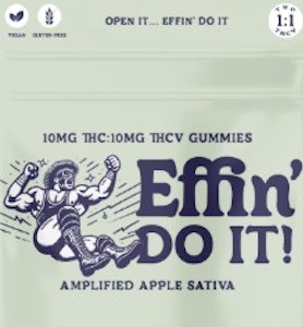 Effin' - Edibles | Effin' Do it! | Amplified Apple 1:1 THC:THCV | 100mg