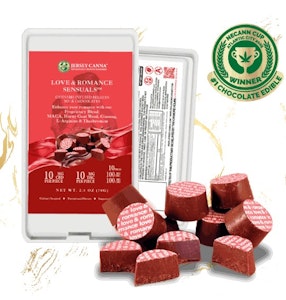 Jersey Canna - Edibles | Inclusion Gourmet | Love & Romance Sensuals | 1:1 THC:CBD | Belgian Milk Chocolate | 100mg