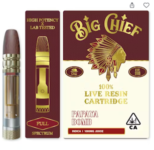 Big Chief - Big Chief - Cartridge - Live Resin - Strawberry Chelada - 1G