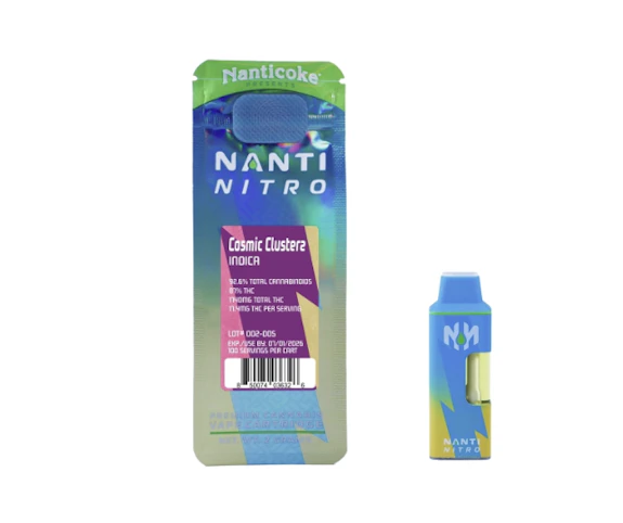 Nanticoke - Cosmic Clusterz -Indica- 87% THC | 2g Disposable (Vape Pen) | Nanticoke -hh11 back