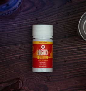 The Highly Co-Labs - Highly Social | Mango Lemonade | Soluble Rosin Powder | 100mg THC:CBD:CBG 1:1:1