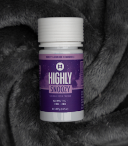 Highly Snoozy | Honey-Lavender Chamomile | Soluble Rosin Powder | 100mg THC:CBD:CBN 1:1:1 