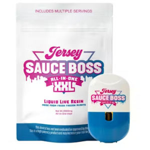 JERSEY SAUCE BOSS - Jersey Sauce Boss XXL | Cookies N Chem Live Resin Disposable | 2g