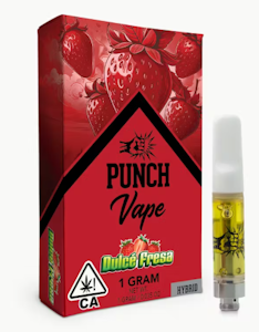 PUNCH EDIBLES & EXTRACTS - Dulce Fresa - 1g Distillate Cartridge (Punch)