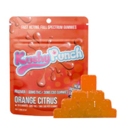 Kushy Punch 10pk Gummies Recover Orange Citrus CBD 2:1