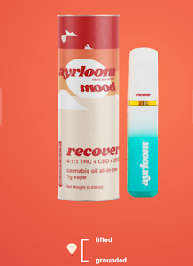 AYRLOOM - Ayrloom - Recover 1g Disposable Vape- 4:1:1 THC+CBD+CBG