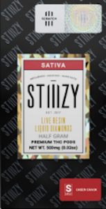 Stiiizy - Green Crack - 0.5G Liquid Diamond Pod