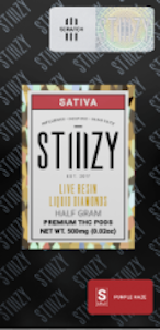 Stiiizy - Purple Haze - 0.5G Liquid Diamonds Pod