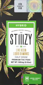 Stiiizy - Lemon Cherry Gelato - 0.5G Liquid Diamond Pods