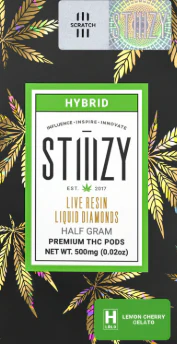 STIIIZY - Lemon Cherry Gelato - 0.5G Liquid Diamond Pods Main Image