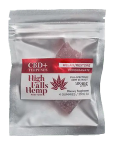 HIGH FALLS CANNA - High Falls Canna - CBD - Relax/Restore - Pomegranate - 100mg - Edible