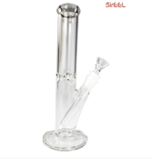 10" Straight Tube Scientific Bong with Flower Bowl