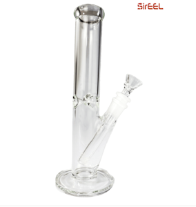 SirEEL - 10" Straight Tube Scientific Bong with Flower Bowl