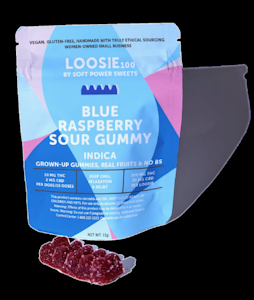 SOFT POWER SWEETS - Soft Power Sweets - "Loosie" Blue Raspberry Gummy - 5:1 - THC:CBD - 25mg - Edible