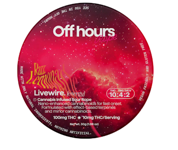 OFF HOURS - Off Hours | Edible | Live Wire(Energy) - Raz Lemonade | 100mg