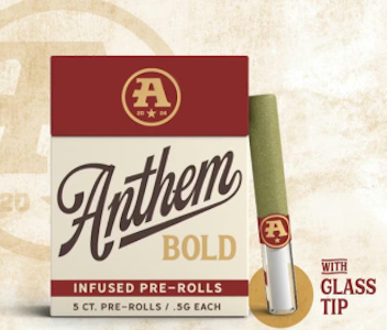 Anthem - Pre-Rolls | Anthem | Bold Infused | Acapulco Gold | 5pk | 2.5g