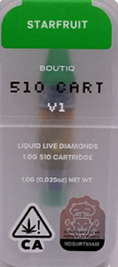BOUTIQ - Boutiq - Liquid Live Diamonds - Starfruit - Vape Cart -1g