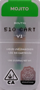 BOUTIQ - Boutiq - Liquid Live Diamonds - Mojito - Vape Cart -1g
