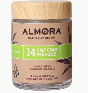 Almora - Almora Farm: 0.5g Pre Roll 14 Pack: Pinnacle [H]