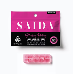 SAIDA - Saida Gummy Bar 100mg Indica Sleepy Berry 10:1 THC:CBN
